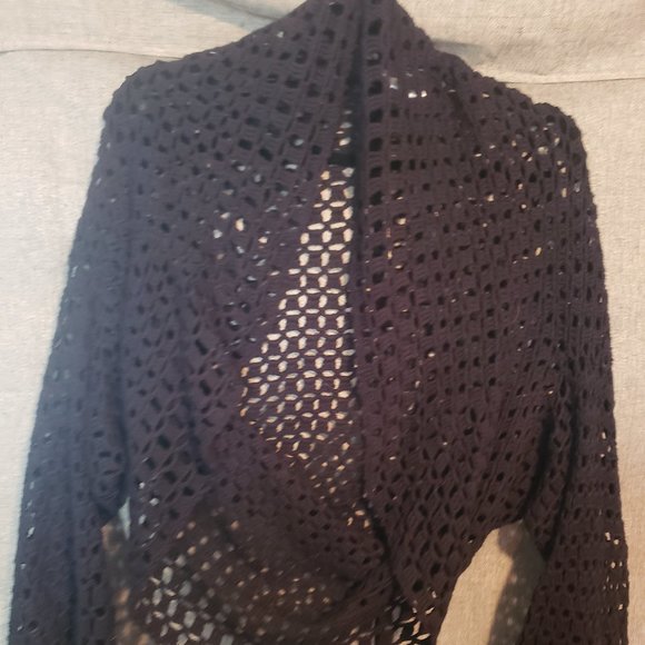 Lightweight bell-sleeve cardigan - Picture 1 of 5